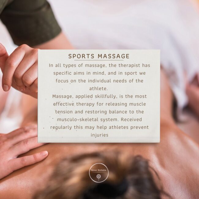 Sports massage at River Holistic