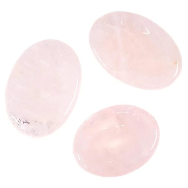 rose quartz worry stone for stress relief