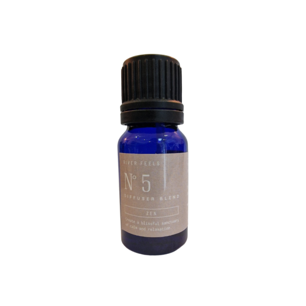 a bottle of river feels aromatherapy diffuser blend