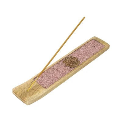 Mandala Rose Quartz incense holder